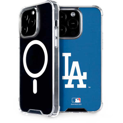 MLB Los Angeles Dodgers - Solid Distressed iPhone 15 Pro MagSafe Case